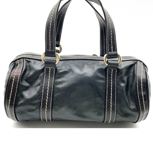 Gucci vintage Duchessa Black Leather mini Boston bag - Picture 8 of 16